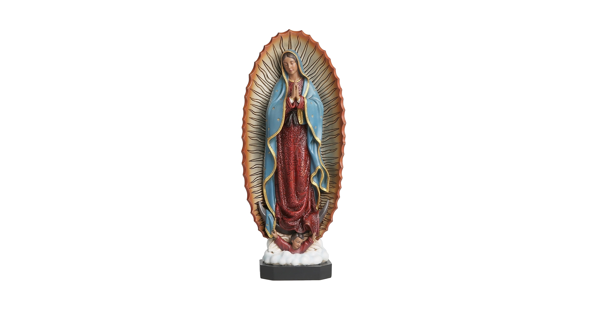Amazon.com: Vineyard Carvings Our Lady of Guadalupe Statue - 8.8
